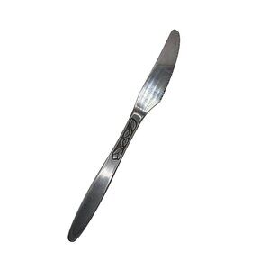 Vintage Amefa Tulip Time Stainless Steel Dinner Knife Holland Satin Finish Colle